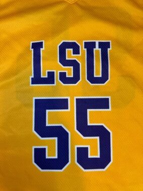 Vtg Nike LSU basketball jersey #55-size L(23x29)